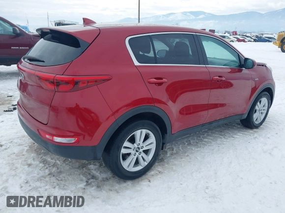 2018 Kia Sportage LX with VIN KNDPMCAC8J7324190, listed as a IAAI auction lot 41599162 with 41,573 mi miles. Bid and sale history available at carsss.com. Image 4.