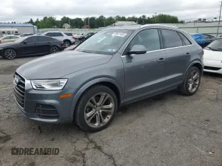 2016 Audi Q3 Premium Plus with VIN WA1EFCFS9GR018463, listed as a Copart auction lot 58431465 with 80,805 mi miles and Salvage title. Bid and sale history available at DreamBid. Image 1.