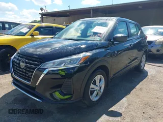 2024 Nissan Kicks S with VIN 3N1CP5BV8RL498577, listed as a IAAI auction lot 42208526 with 30,717 mi miles and . Bid and sale history available at DreamBid. Image 2.