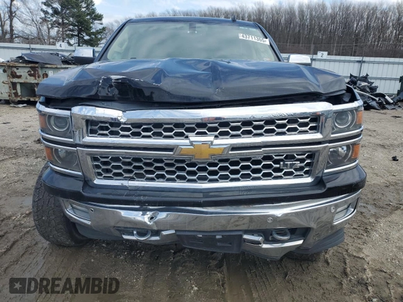 2014 Chevrolet Silverado 1500 LTZ with VIN 1GCVKSEC8EZ156725, listed as a Copart auction lot 43711365 with 127,224 mi miles and Salvage Title. Bid and sale history available at DreamBid. Image 5.