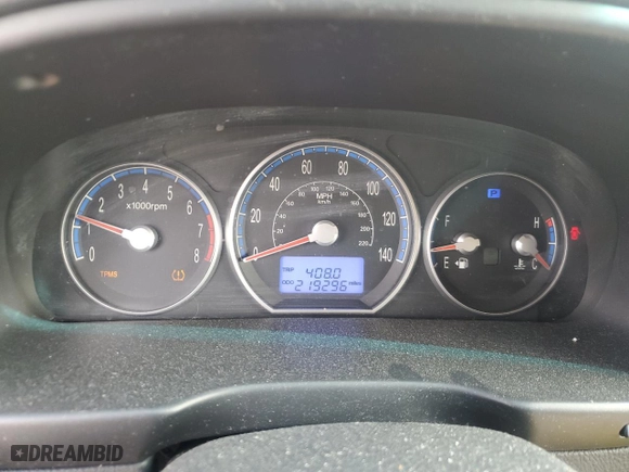 2009 Hyundai Santa Fe SE with VIN 5NMSH13E19H250505, listed as a Copart auction lot 47773505 with 219,296 mi miles and Salvage Title. Bid and sale history available at carsss.com. Image 9.