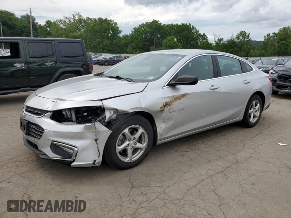2016 Chevrolet Malibu LS z VIN 1G1ZB5ST3GF240777, wystawiony jako Copart lot #64483285 z przebiegiem 56 120 mil mil oraz Szkoda całkowita • Salvage title. Historia ofert i sprzedaży dostępna na DreamBid. Obrazek 1.