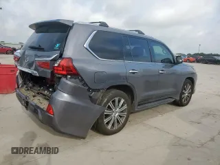 2017 Lexus LX 570 with VIN JTJHY7AX6H4237898, listed as a Copart auction lot 61805495 with 97,598 mi miles and Salvage title. Bid and sale history available at DreamBid. Image 3.