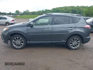 2017 Toyota RAV4 Hybrid Limited with VIN JTMDJREV8HD144858, listed as a IAAI auction lot 42092847 with 135,046 mi miles. Bid and sale history available at carsss.com. Image 14.
