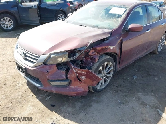 2014 Honda Accord Sedan Sport with VIN 1HGCR2F58EA011381, listed as a IAAI auction lot 41779799 with 121,009 mi miles. Bid and sale history available at carsss.com. Image 6.