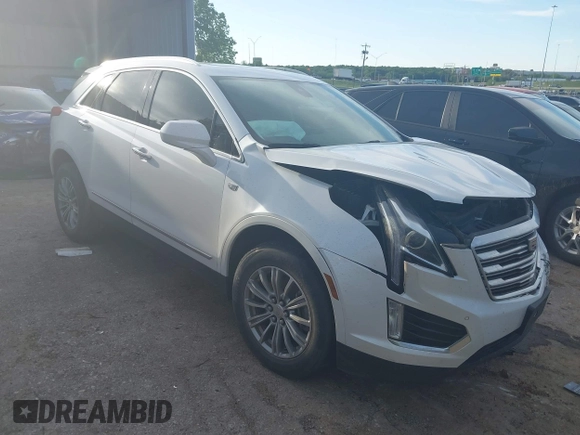 2017 Cadillac XT5 Luxury FWD with VIN 1GYKNBRS9HZ184172, listed as a IAAI auction lot 42135274 with 115,626 mi miles and . Bid and sale history available at DreamBid. Image 1.