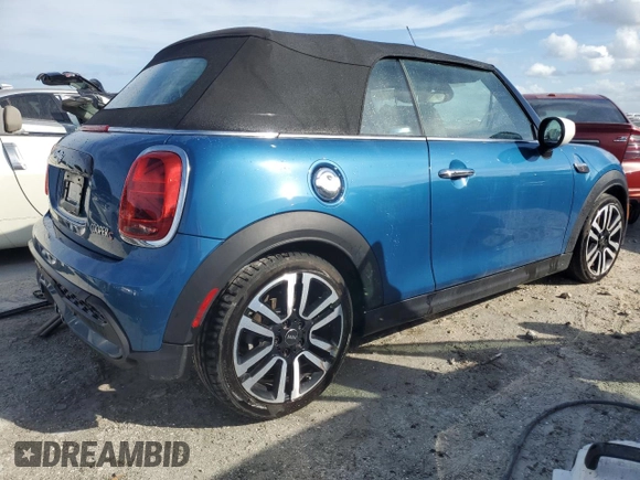 2023 MINI Convertible Cooper S with VIN WMW43DL00P3P78560, listed as a Copart auction lot 76618324 with Not provided miles and Non repairable. Bid and sale history available at DreamBid. Image 3.