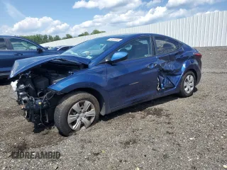2016 Hyundai Elantra SE with VIN 5NPDH4AE6GH781888, listed as a Copart auction lot 61032035 with 55,652 mi miles and Salvage title. Bid and sale history available at DreamBid. Image 1.