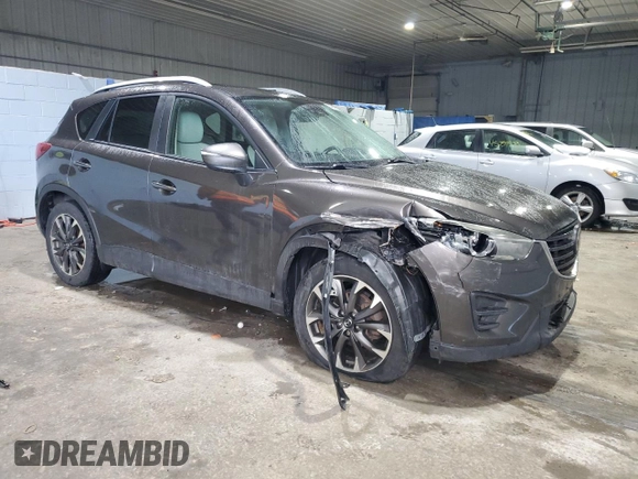 2016 Mazda CX-5 Grand Touring with VIN JM3KE4DY0G0765406, listed as a Copart auction lot 46499385 with 116,155 mi miles and Salvage Title. Bid and sale history available at carsss.com. Image 4.