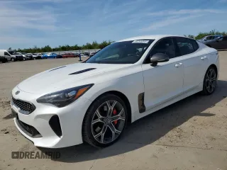 2020 Kia Stinger GT with VIN KNAE35LC7L6078130, listed as a Copart auction lot 50265895 with 83,540 mi miles and Salvage Title. Bid and sale history available at carsss.com. Image 1.
