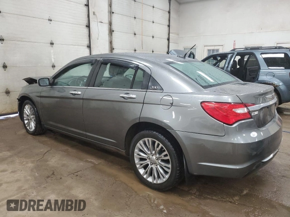 2012 Chrysler 200 Limited with VIN 1C3CCBCBXCN175834, listed as a Copart auction lot 46808885 with 105,712 mi miles and Salvage Title. Bid and sale history available at carsss.com. Image 2.