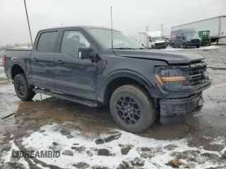 2024 Ford F-150 XLT with VIN 1FTEW3LP7RKD17872, listed as a Copart auction lot 43784075 with 28,241 mi miles and Salvage Title. Bid and sale history available at carsss.com. Image 4.