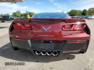 2016 Chevrolet Corvette Z51 3LT with VIN 1G1YM2D77G5109197, listed as a Copart auction lot 72709064 with 35,410 mi miles and Salvage Title. Bid and sale history available at carsss.com. Image 6.