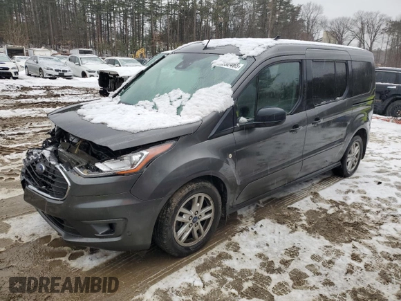 2021 Ford Transit Connect XLT with VIN NM0GE9F28M1497065, listed as a Copart auction lot 47232465 with 64,203 mi miles and Clean title. Bid and sale history available at DreamBid. Image 1.