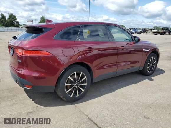 2017 Jaguar F-Pace 35t with VIN SADCS2BV4HA051328, listed as a Copart auction lot 61606355 with Not provided miles and Clean title. Bid and sale history available at DreamBid. Image 3.
