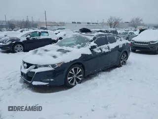 2017 Nissan Maxima SV with VIN 1N4AA6AP5HC418537, listed as a IAAI auction lot 41260140 with 56,140 mi miles. Bid and sale history available at carsss.com. Image 2.