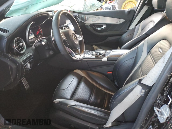 2016 Mercedes-Benz C 63 S AMG with VIN 55SWF8HB2GU113164, listed as a Copart auction lot 43981135 with 36,644 mi miles and Clean title. Bid and sale history available at DreamBid. Image 7.