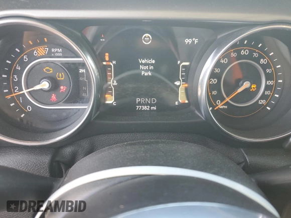 2019 Jeep Wrangler Unlimited Sahara с VIN 1C4HJXEN4KW593522, выставлен на аукционе Copart как лот 57528955 с пробегом 77 382 миль миль и Списание • Salvage title. История ставок и продаж доступна на DreamBid. Изображение 9.