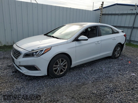 2016 Hyundai Sonata SE with VIN 5NPE24AF5GH403642, listed as a Copart auction lot 55575015 with 147,462 mi miles and Salvage Title. Bid and sale history available at carsss.com. Image 1.