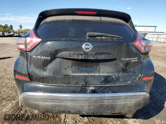 2015 Nissan Murano Platinum with VIN 5N1AZ2MH6FN211197, listed as a Copart auction lot 88900175 with 184,639 mi miles and Salvage Title. Bid and sale history available at DreamBid. Image 6.