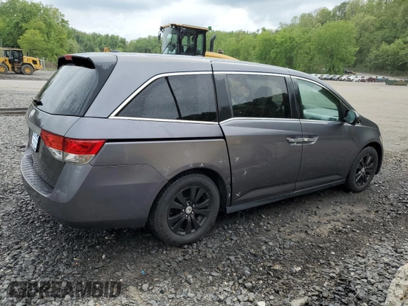 2016 Honda Odyssey EX-L z VIN 5FNRL5H67GB010699, wystawiony jako Copart lot #56527245 z przebiegiem 69 235 mil mil oraz Czysty tytuł • Clean title. Historia ofert i sprzedaży dostępna na DreamBid. Obrazek 3.