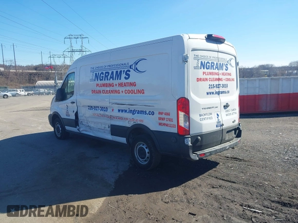 2019 Ford Transit with VIN 1FTYR2CM3KKB23320, listed as a IAAI auction lot 41824025 with 29,221 mi miles. Bid and sale history available at carsss.com. Image 3.