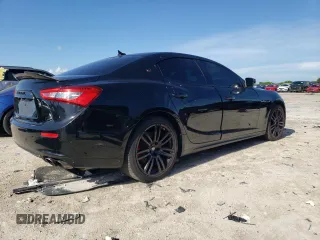 2017 Maserati Ghibli with VIN ZAM57XSS6H1249705, listed as a Copart auction lot 61602993 with 73,454 mi miles. Bid and sale history available at carsss.com. Image 3.