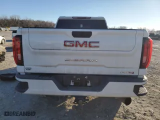 2021 GMC Sierra 2500HD AT4 with VIN 1GT49PEY1MF317254, listed as a Copart auction lot 83268294 with 34,668 mi miles and Salvage Title. Bid and sale history available at carsss.com. Image 6.
