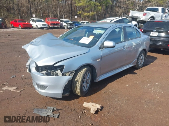 2012 Mitsubishi Lancer ES with VIN JA32U2FU0CU032137, listed as a IAAI auction lot 41435033 with 177,811 mi miles. Bid and sale history available at carsss.com. Image 2.