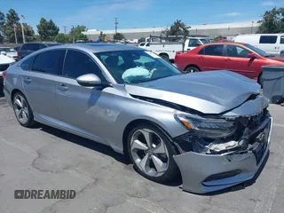 2018 Honda Accord Touring with VIN 1HGCV1F98JA095852, listed as a IAAI auction lot 42666156 with 72,674 mi miles and . Bid and sale history available at DreamBid. Image 1.
