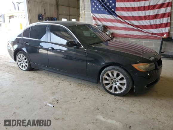 2007 BMW 3 Series 335i with VIN WBAVB73507PA87352, listed as a Copart auction lot 54055315 with 179,333 mi miles and Salvage title. Bid and sale history available at DreamBid. Image 4.