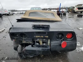 1987 Chevrolet Corvette with VIN 1G1YY3184H5119288, listed as a Copart auction lot 45191605 with 52,340 mi miles and Salvage Title. Bid and sale history available at carsss.com. Image 6.
