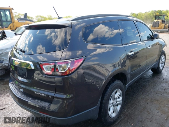 2015 Chevrolet Traverse LS with VIN 1GNKRFED0FJ248403, listed as a IAAI auction lot 42005610 with 161,578 mi miles and . Bid and sale history available at DreamBid. Image 4.