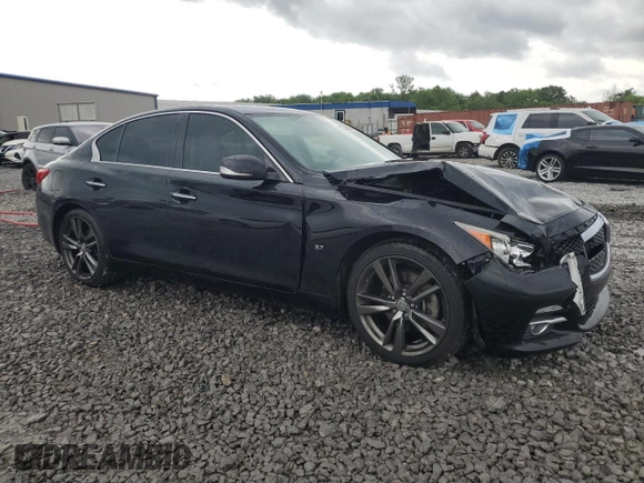 2015 Infiniti Q50 Sport with VIN JN1BV7AP2FM358154, listed as a Copart auction lot 55402455 with 154,630 mi miles and Salvage title. Bid and sale history available at DreamBid. Image 4.