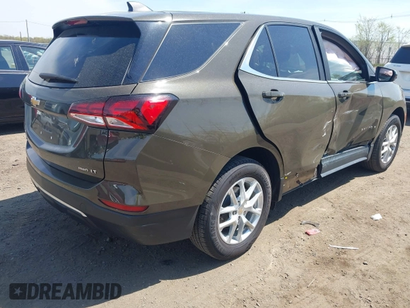 2023 Chevrolet Equinox LT with VIN 3GNAXUEG0PL248041, listed as a IAAI auction lot 42024733 with 56,458 mi miles and . Bid and sale history available at DreamBid. Image 4.