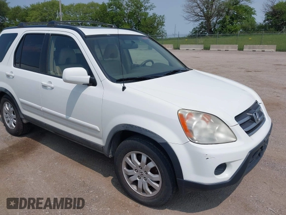 2005 Honda CR-V EX SE z VIN JHLRD78915C015977, wystawiony jako IAAI lot #42400431 z przebiegiem 233 028 mil mil oraz . Historia ofert i sprzedaży dostępna na DreamBid. Obrazek 1.