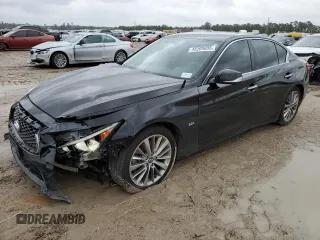 2018 Infiniti Q50 Luxe с VIN JN1EV7APXJM361910, выставлен на аукционе Copart как лот 45209005 с пробегом 78 544 миль миль и Чистый • Clean title. История ставок и продаж доступна на DreamBid. Изображение 1.