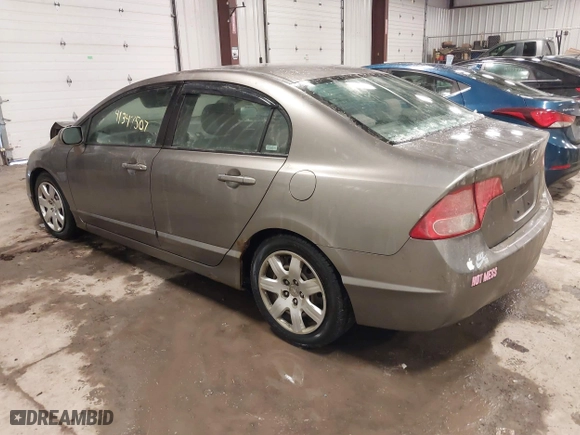 2007 Honda Civic Sdn LX with VIN 2HGFA165X7H311345, listed as a IAAI auction lot 41347507 with 109,411 mi miles. Bid and sale history available at carsss.com. Image 3.