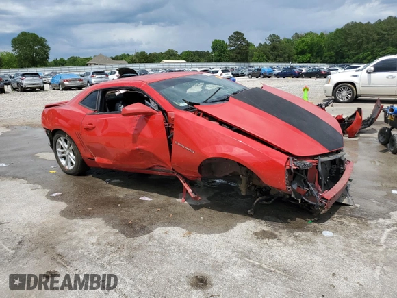 2013 Chevrolet Camaro LT with VIN 2G1FF1E37D9224775, listed as a Copart auction lot 55295635 with 170,300 mi miles and Salvage title. Bid and sale history available at DreamBid. Image 4.