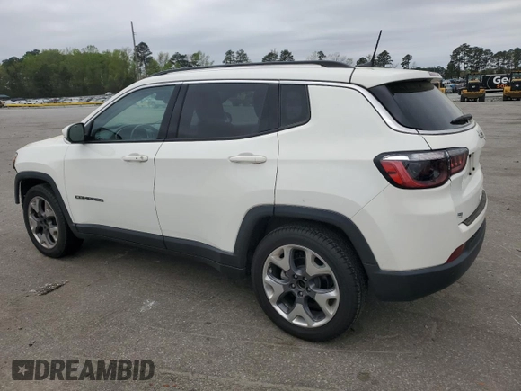 2021 Jeep Compass Limited with VIN 3C4NJCCB2MT564274, listed as a Copart auction lot 51607325 with 80,047 mi miles and Salvage Title. Bid and sale history available at carsss.com. Image 2.