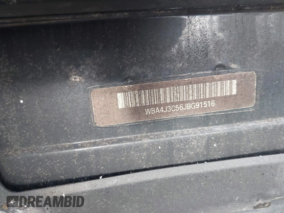 2018 BMW 4 Series 430i xDrive with VIN WBA4J3C56JBG91516, listed as a IAAI auction lot 41824273 with 102,932 mi miles and . Bid and sale history available at DreamBid. Image 17.