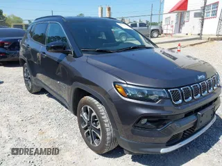 2024 Jeep Compass Limited with VIN 3C4NJDCNXRT596574, listed as a IAAI auction lot 42011912 with 32,085 mi miles and . Bid and sale history available at carsss.com. Image 1.