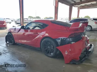 2023 Toyota Supra 3.0 with VIN WZ1DB0G05PW059555, listed as a Copart auction lot 58417825 with 20,026 mi miles and Salvage title. Bid and sale history available at DreamBid. Image 2.