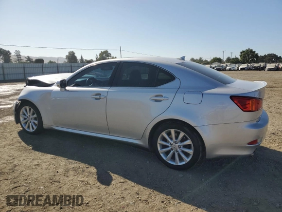 2010 Lexus IS 250 with VIN JTHBF5C27A5123654, listed as a Copart auction lot 62956235 with 100,314 mi miles and Salvage title. Bid and sale history available at DreamBid. Image 2.