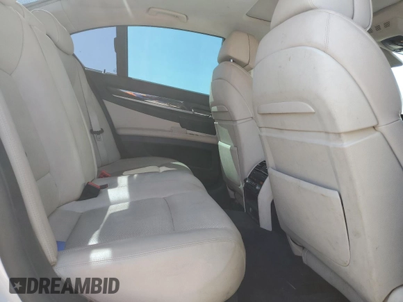 2011 BMW 7 Series 740i with VIN WBAKA4C50BC612878, listed as a Copart auction lot 52035635 with 192,248 mi miles and Salvage Title. Bid and sale history available at carsss.com. Image 10.