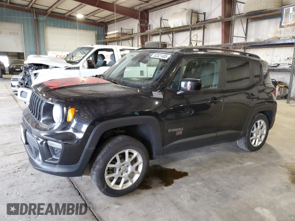 2019 Jeep Renegade Altitude z VIN ZACNJABB1KPK47108, wystawiony jako Copart lot #52321405 z przebiegiem 81 008 mil mil oraz Szkoda całkowita • Salvage title. Historia ofert i sprzedaży dostępna na DreamBid. Obrazek 1.