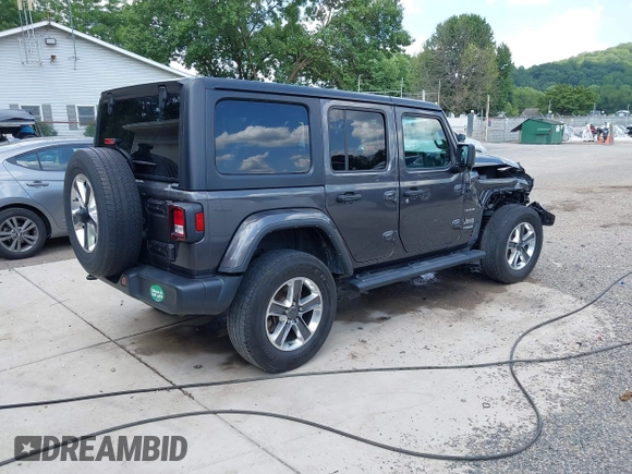 2022 Jeep Wrangler Unlimited Sahara Altitude z VIN 1C4HJXEG6NW103779, wystawiony jako IAAI lot #42563826 z przebiegiem 79 315 mil mil oraz . Historia ofert i sprzedaży dostępna na DreamBid. Obrazek 4.