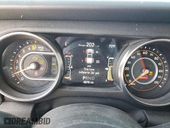 2023 Jeep Gladiator High Altitude with VIN 1C6HJTFG4PL562991, listed as a Copart auction lot 51530185 with 4,878 mi miles and Salvage title. Bid and sale history available at DreamBid. Image 9.