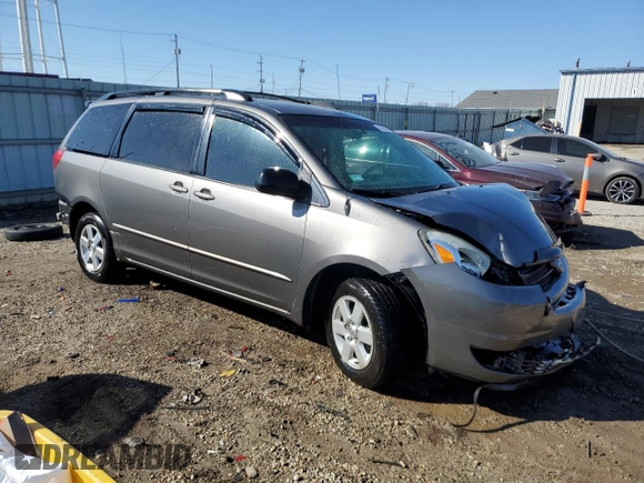2005 Toyota Sienna CE with VIN 5TDZA23C45S340701, listed as a Copart auction lot 48179605 with 213,472 mi miles and Salvage Title. Bid and sale history available at DreamBid. Image 4.