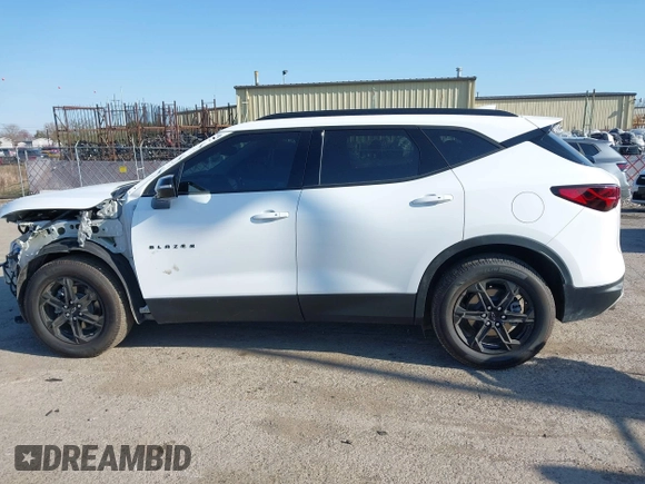2023 Chevrolet Blazer LT with VIN 3GNKBJRSXPS162712, listed as a IAAI auction lot 42056878 with 52,500 mi miles and . Bid and sale history available at DreamBid. Image 14.